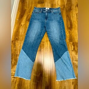 Paige Colette crop flare high rise zip up jeans size 29 - great condition